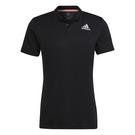 Noir - adidas - Tennis Freelift Polo Shirt Mens - 1
