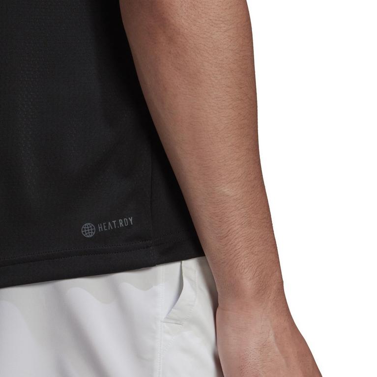 Noir - adidas - Tennis Freelift Polo Shirt Mens - 6