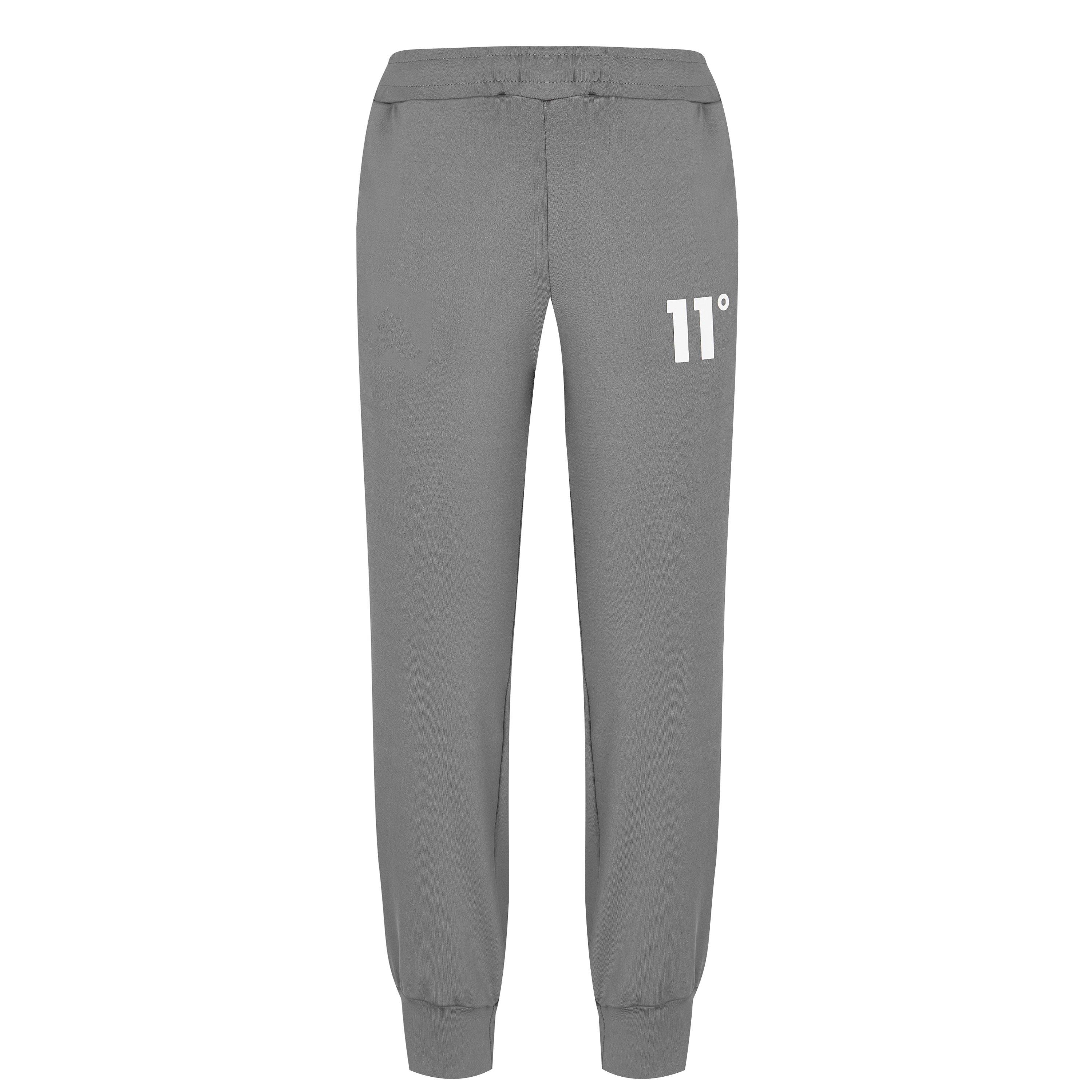 Steel/White - 11 Degrees - Poly Zip Track Suit - 4