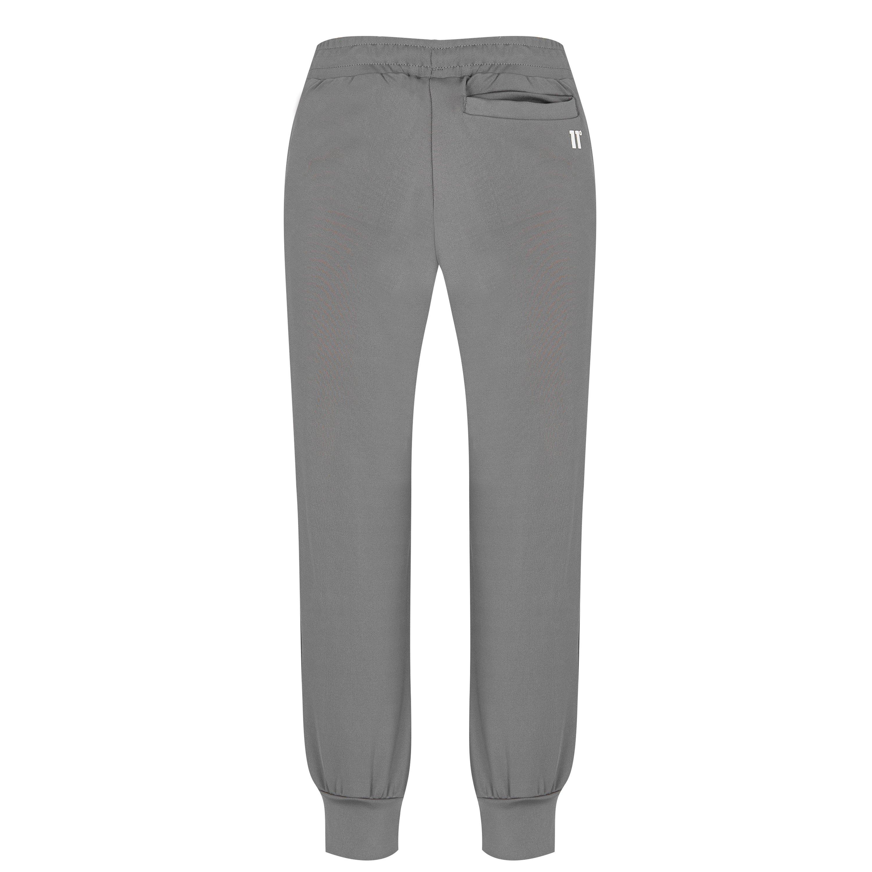 Steel/White - 11 Degrees - Poly Zip Track Suit - 5