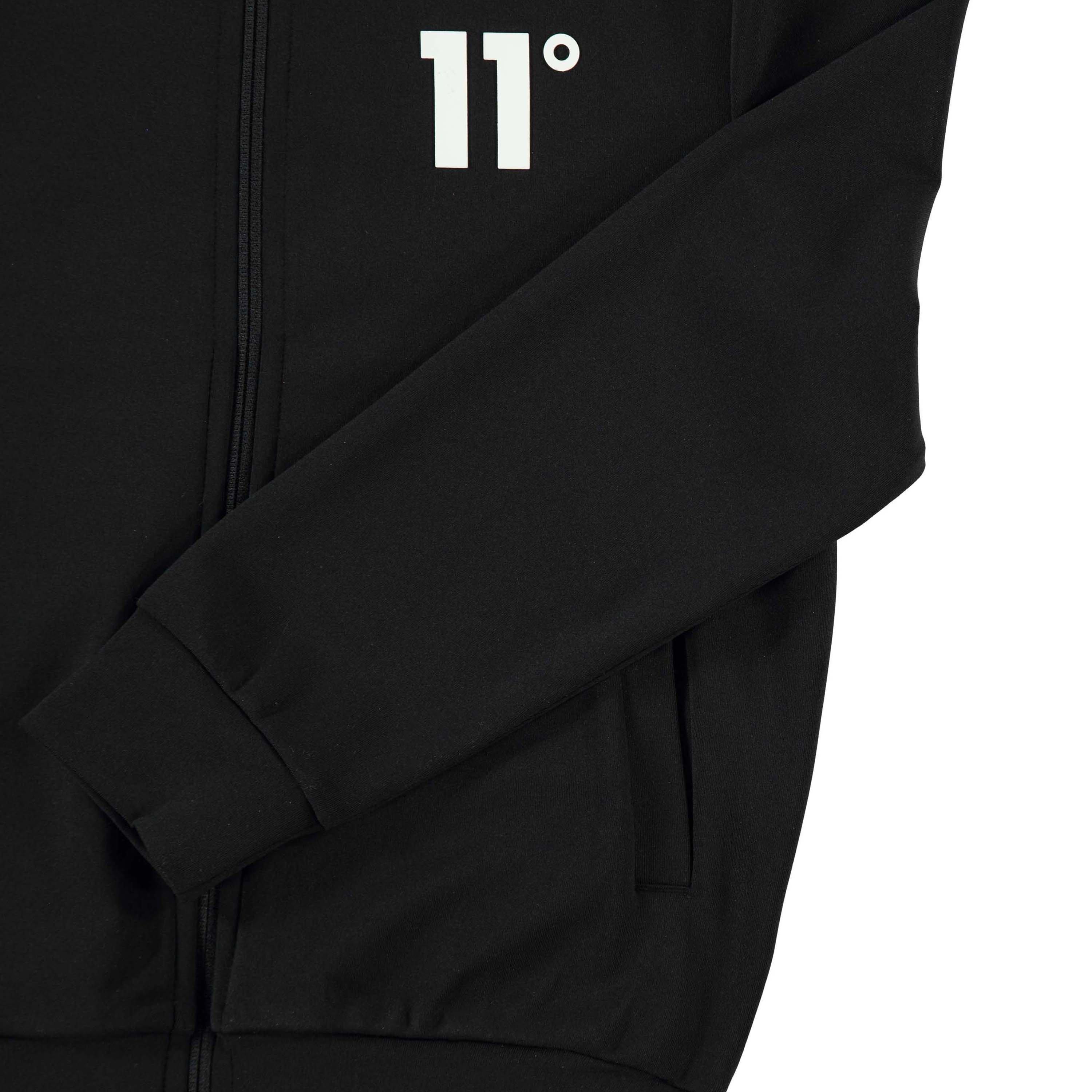 Black - 11 Degrees - Poly Zip Track Suit - 4