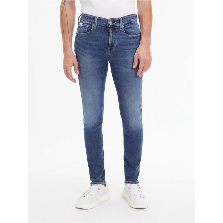 Denim foncé - Calvin Klein Jeans - criminal damage cuccio shorts black - 2