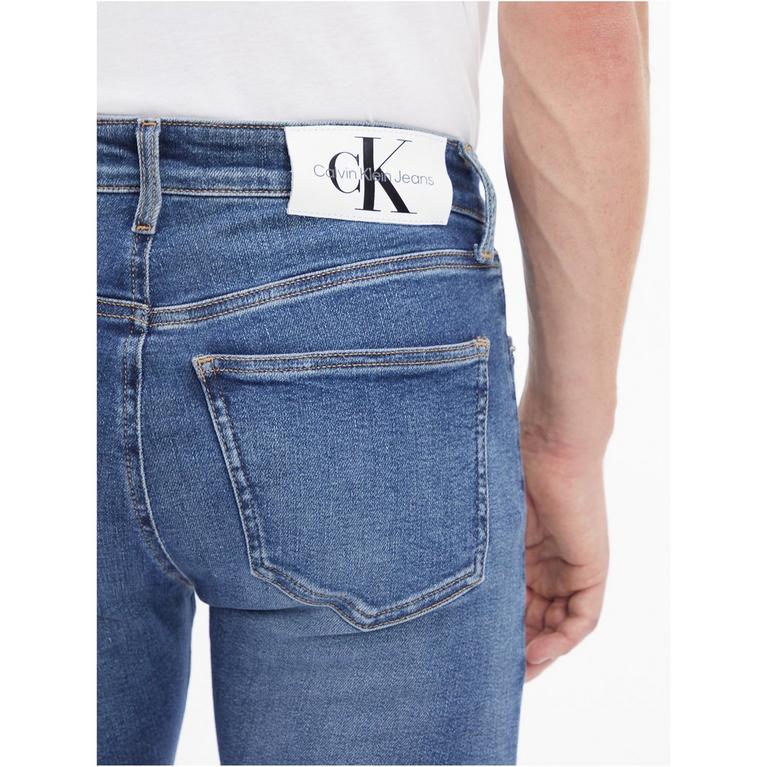 Denim foncé - Calvin Klein Jeans - criminal damage cuccio shorts black - 3