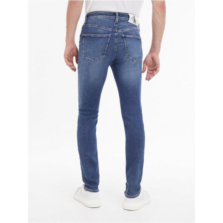 Denim foncé - Calvin Klein Jeans - criminal damage cuccio shorts black - 4