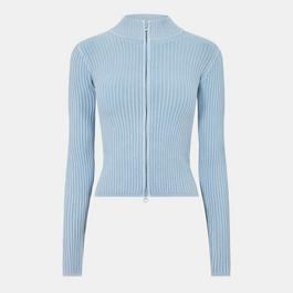 Jack Wills Acid Wash Zip-Up Top