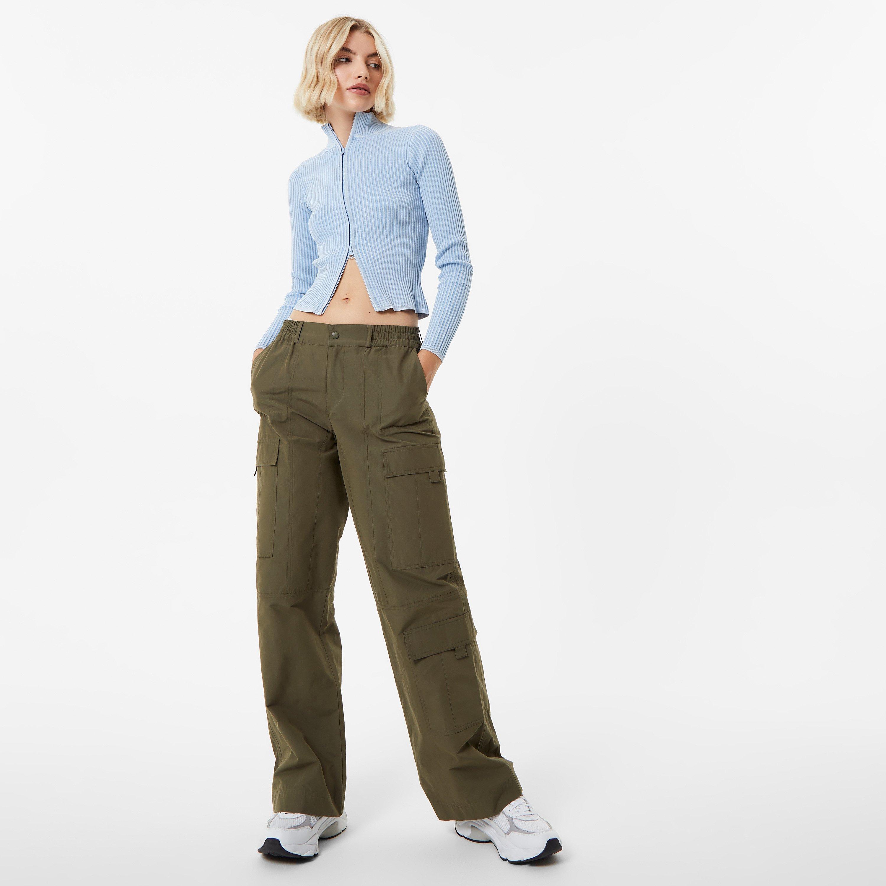 Soft Blue - Jack Wills - Acid Wash Zip-Up Top - 4