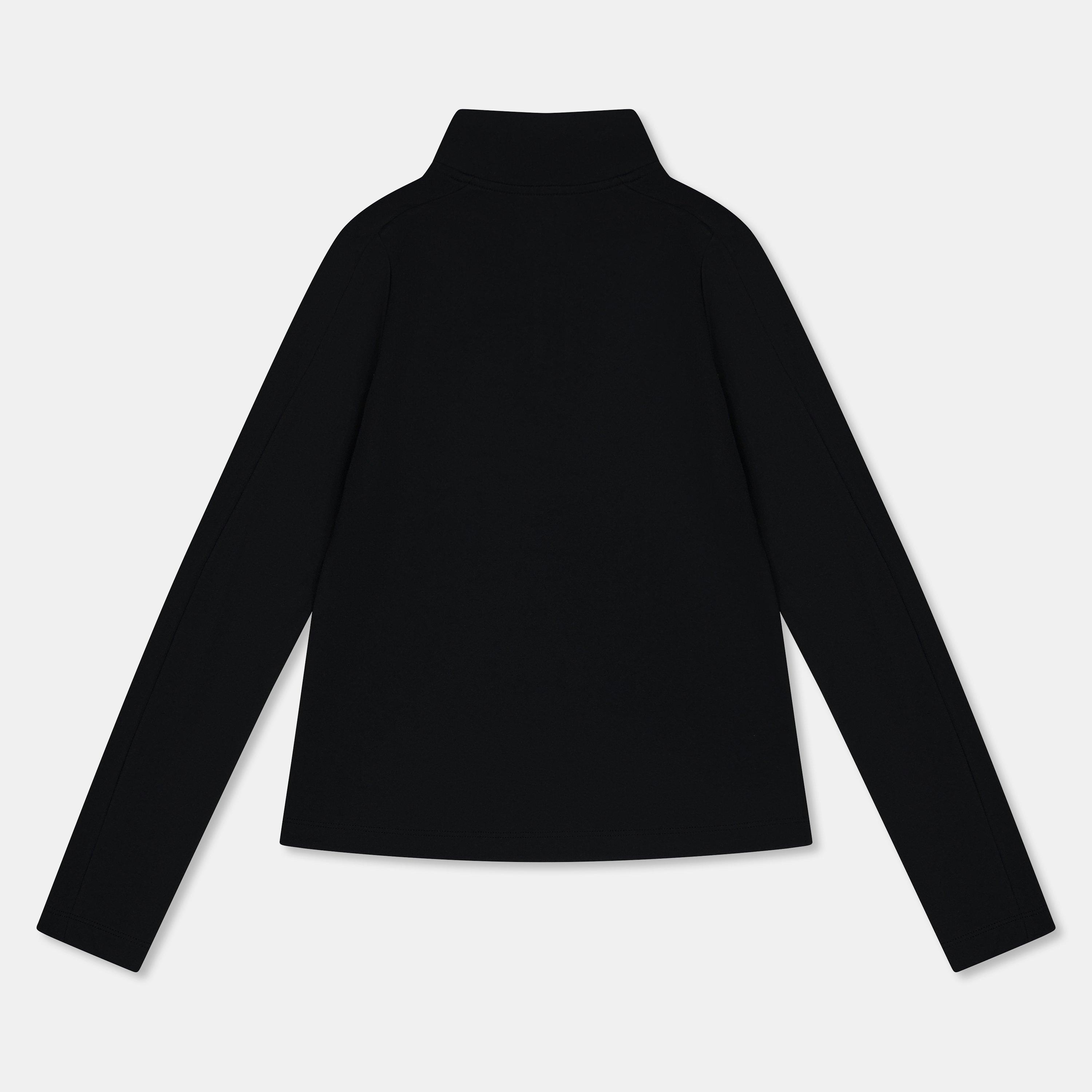 Schwarz - Nike - Older Girls DRI-FIT Long Sleeve Half Zip - 2