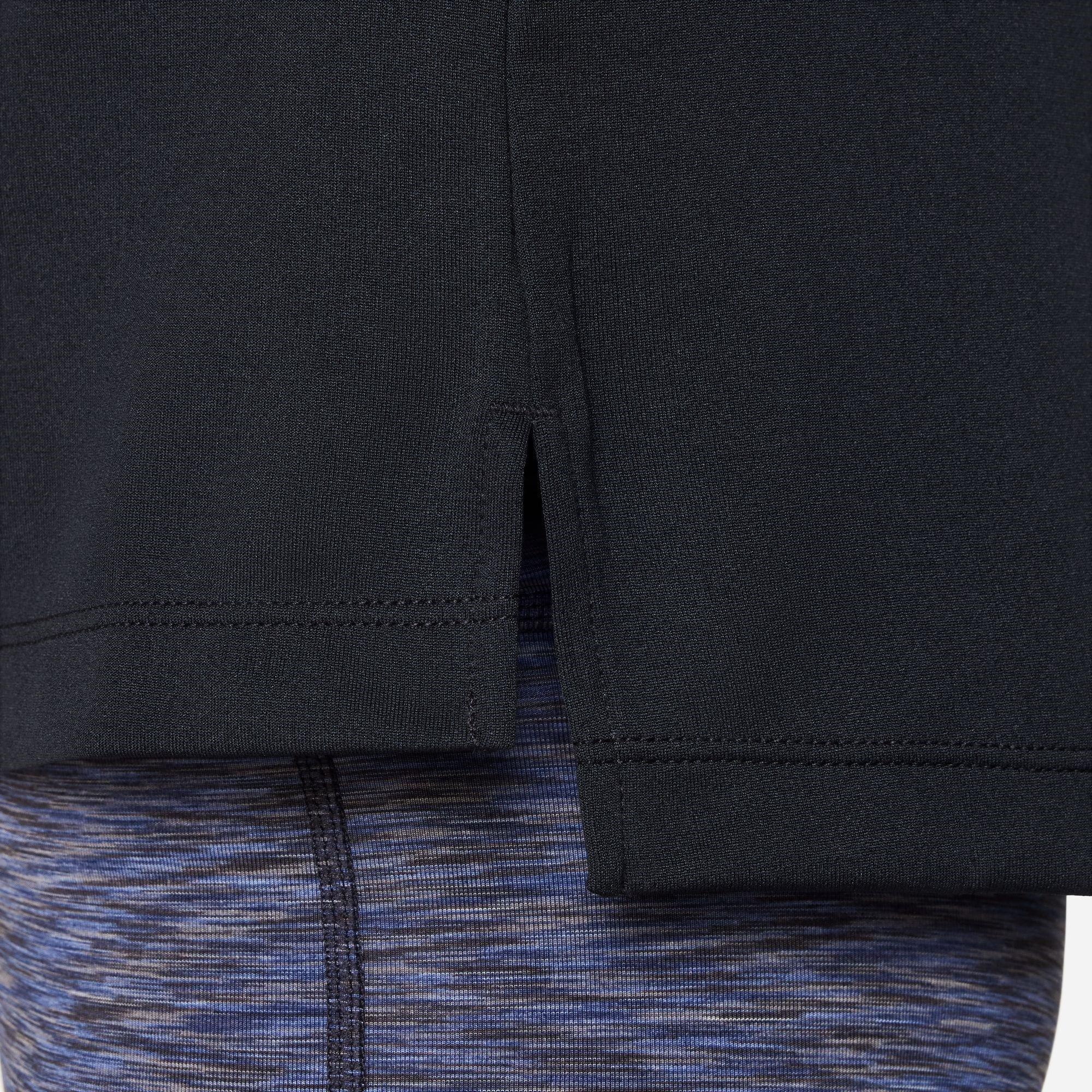 Schwarz - Nike - Older Girls DRI-FIT Long Sleeve Half Zip - 5