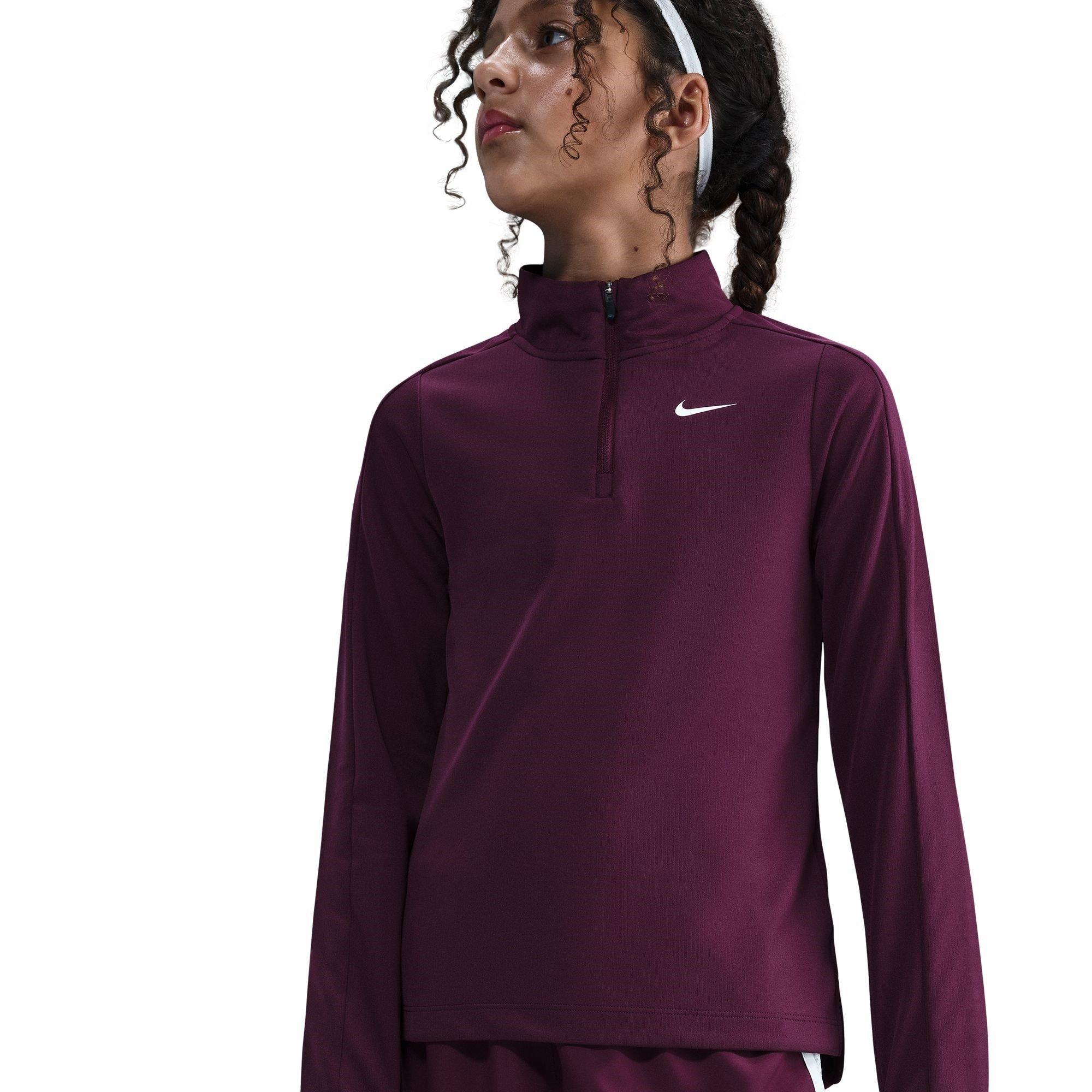 Nike Older Girls DRI-FIT Long Sleeve Half Zip