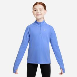 Nike Older Girls DRI FIT Long Sleeve Half Zip