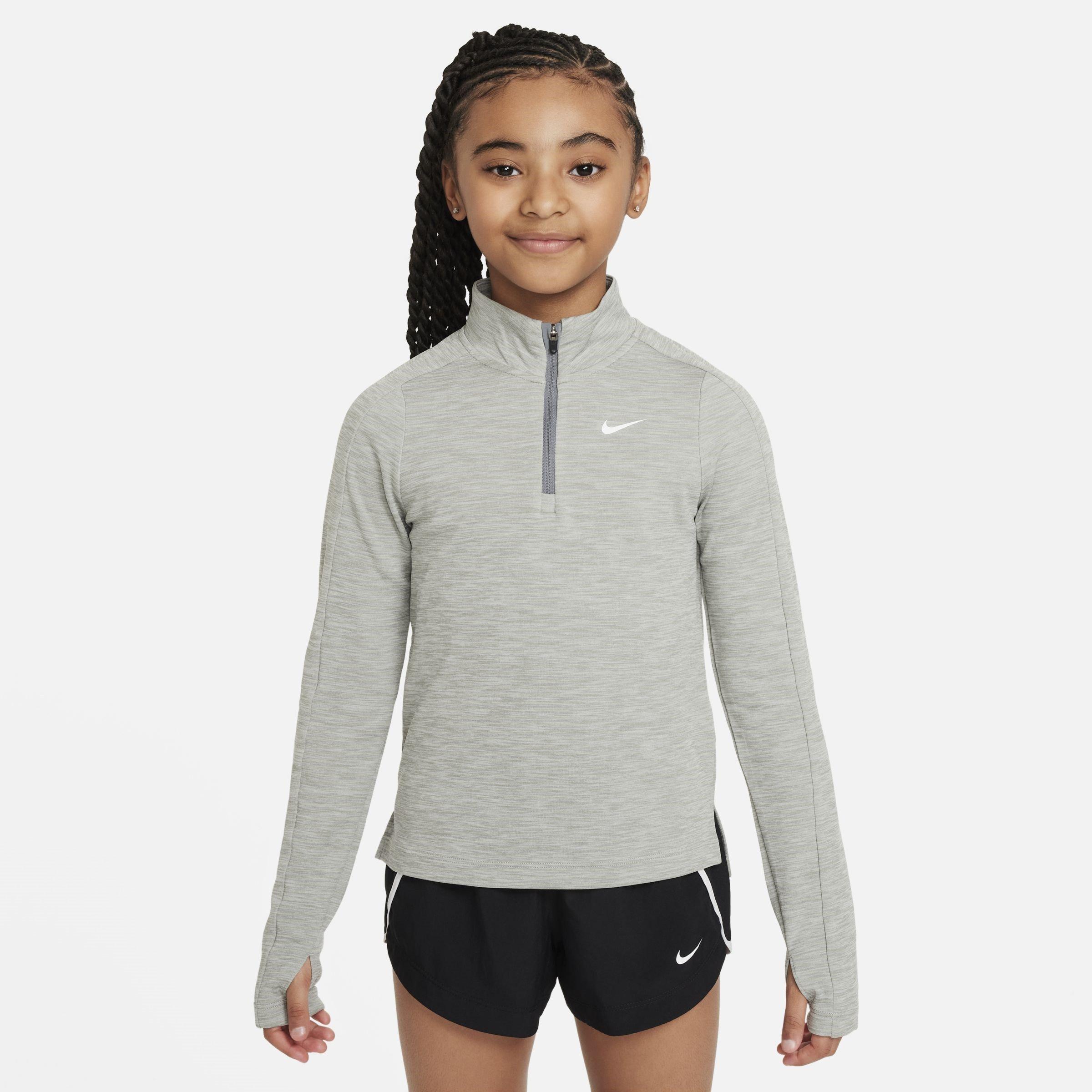 Older Girls DRI-FIT Long Sleeve Half Zip