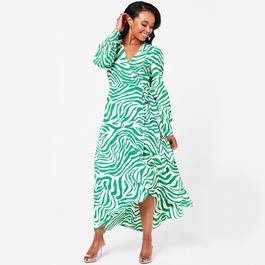 Biba Printed Wrap Dress