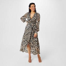 Biba Printed Wrap Dress