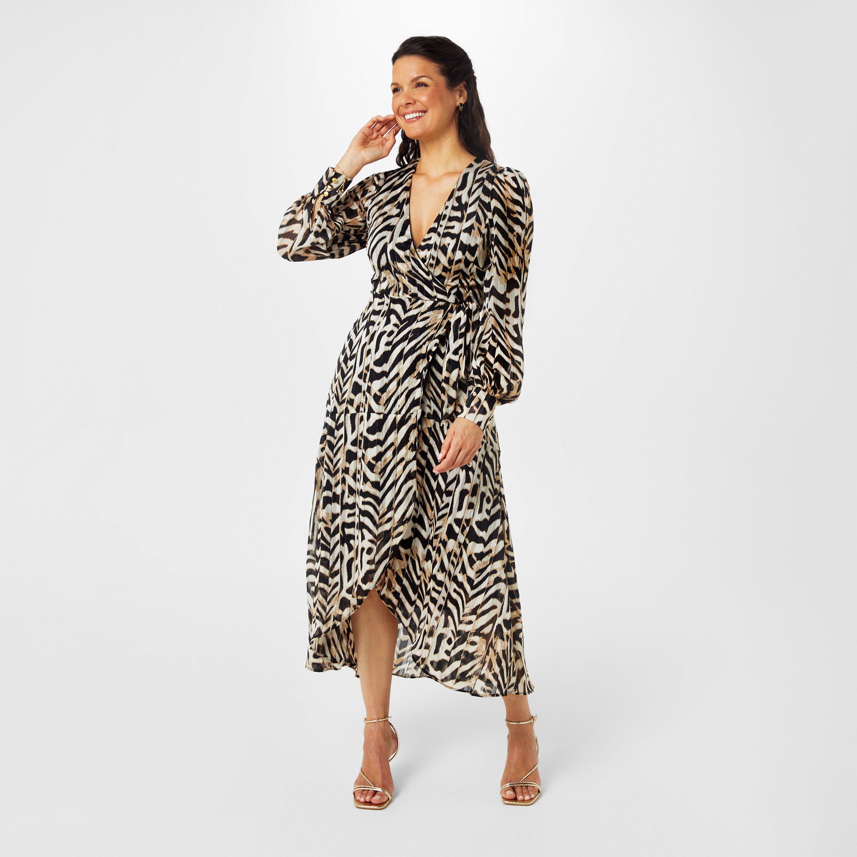 Animal Lurex - Biba - Biba Printed Wrap Dress - 4