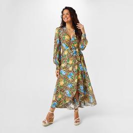 Biba Printed Wrap Dress