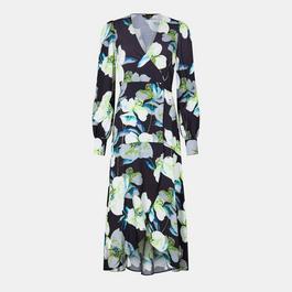 Biba Printed Wrap Dress