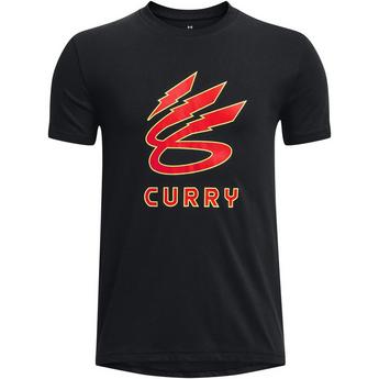 Under Armour Under Curry Logo T Shirt Junior Boys