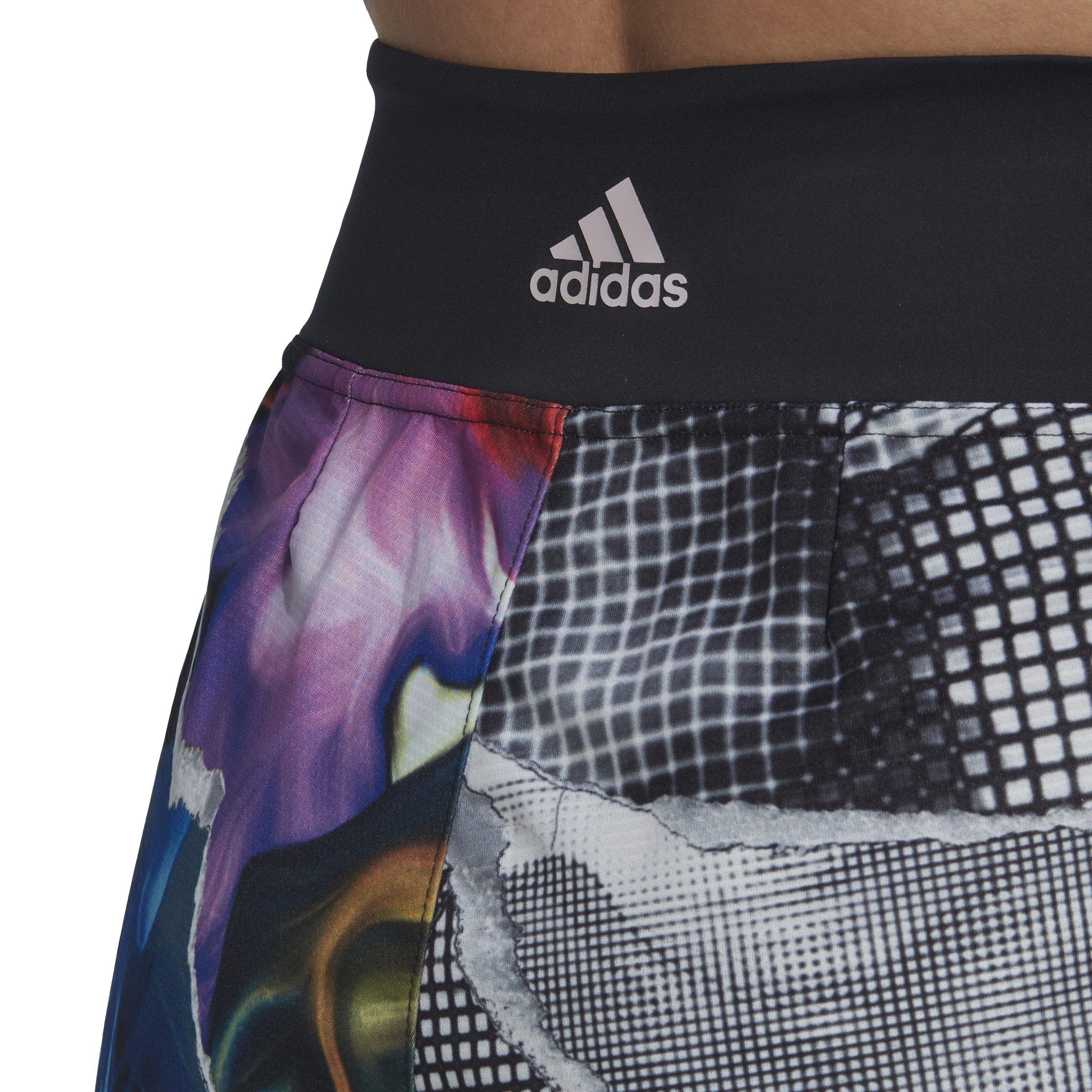 Black/Multi - adidas - Tennis U.S. Series Ergo Printed Shorts Womens - 6