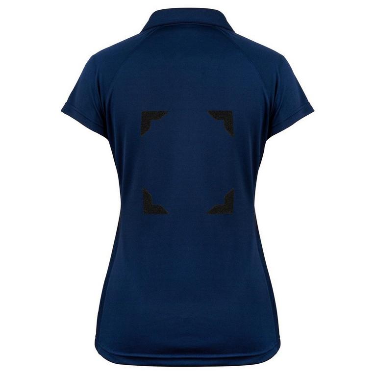 Long Sleeved Polo Shirts For Men - Gilbert - Eclipse Womens Netball Polo Shirt w Bib Attachments - 2