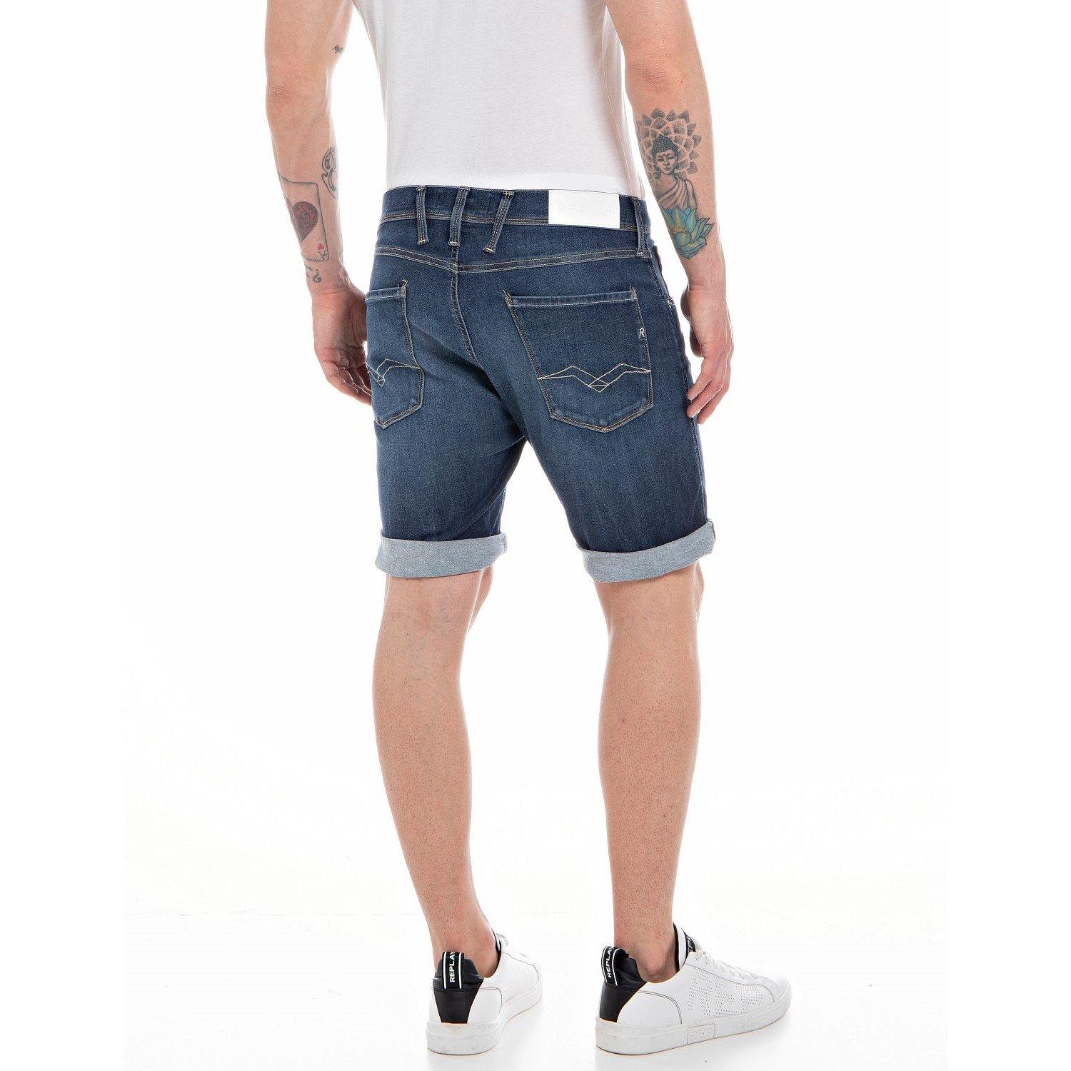 Mid Wash - Replay - Hyperflex Anbass Shorts - 2