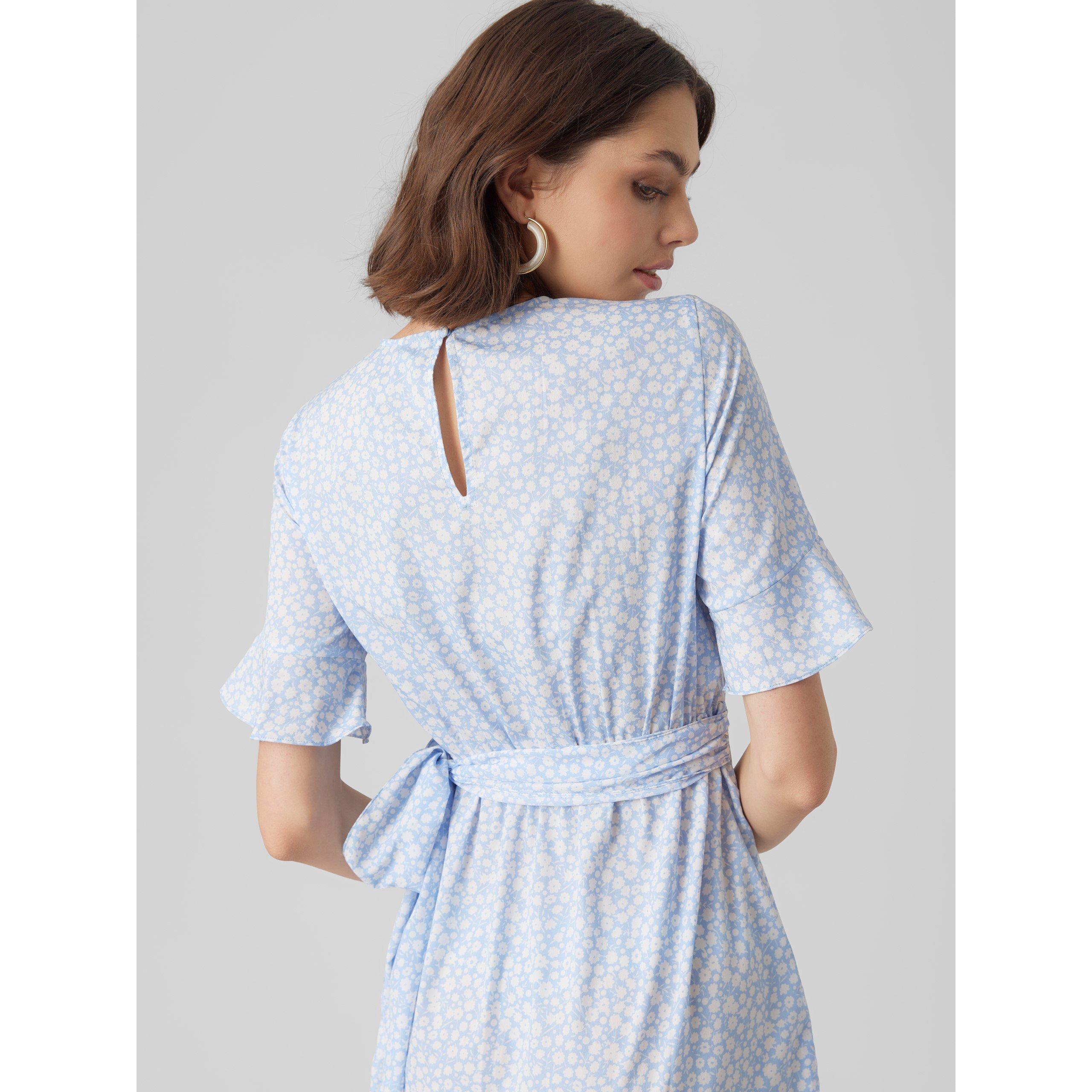 Blå Klokkeblomst Henna - Vero Moda - Henna Mini Dress - 4