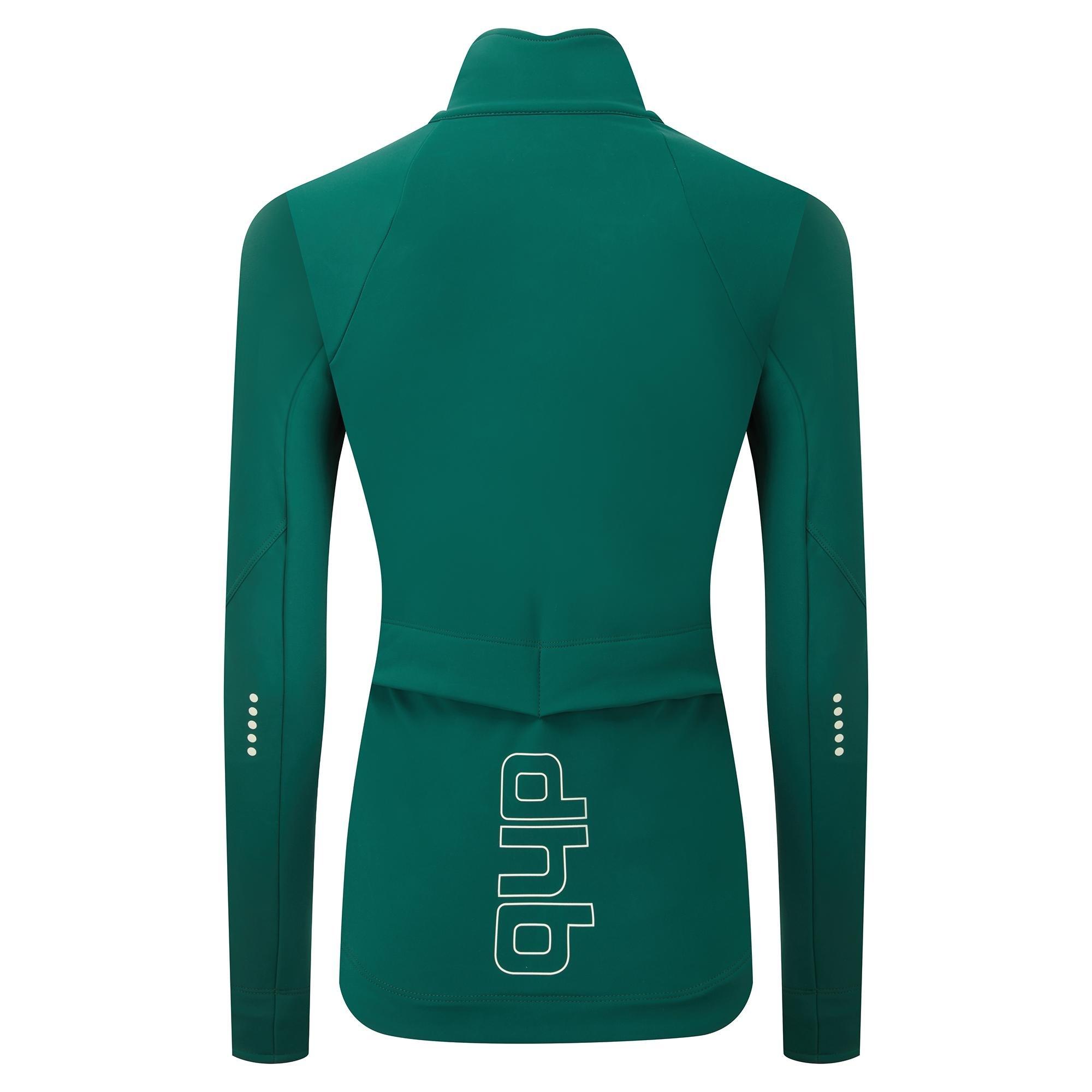 Green - Dhb - Women's Aeron Deep Winter Thermal Fleece-Backed Softshell Jacket - 2