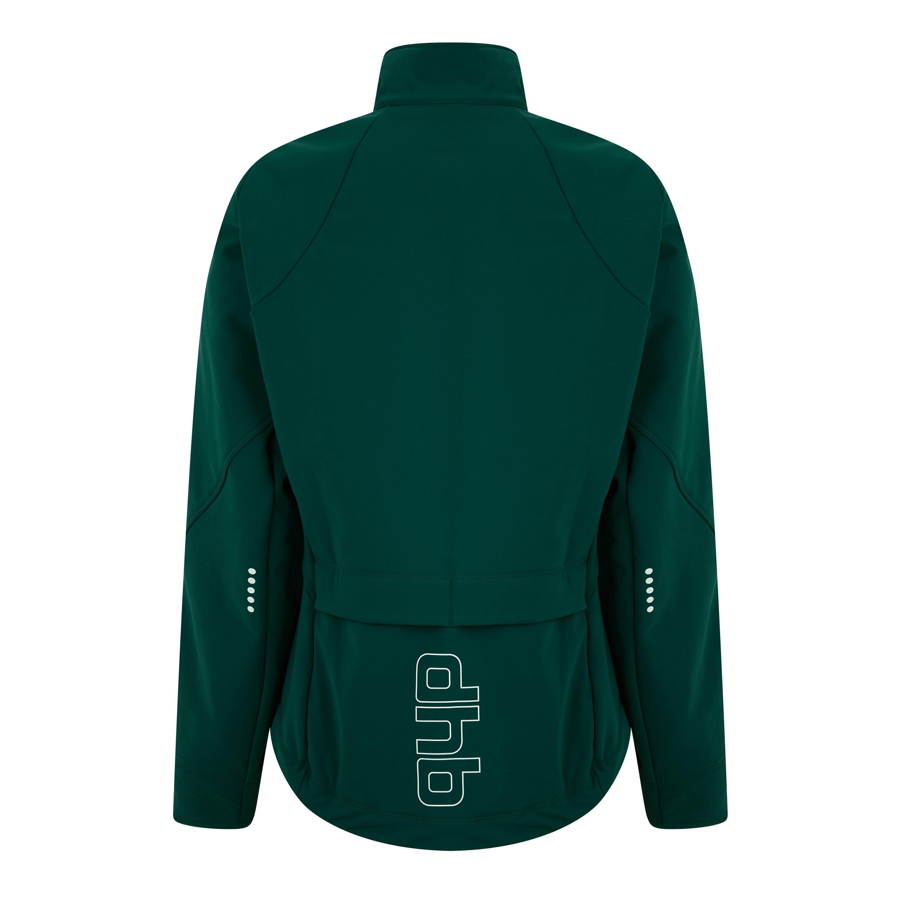 Green - Dhb - Women's Aeron Deep Winter Thermal Fleece-Backed Softshell Jacket - 3