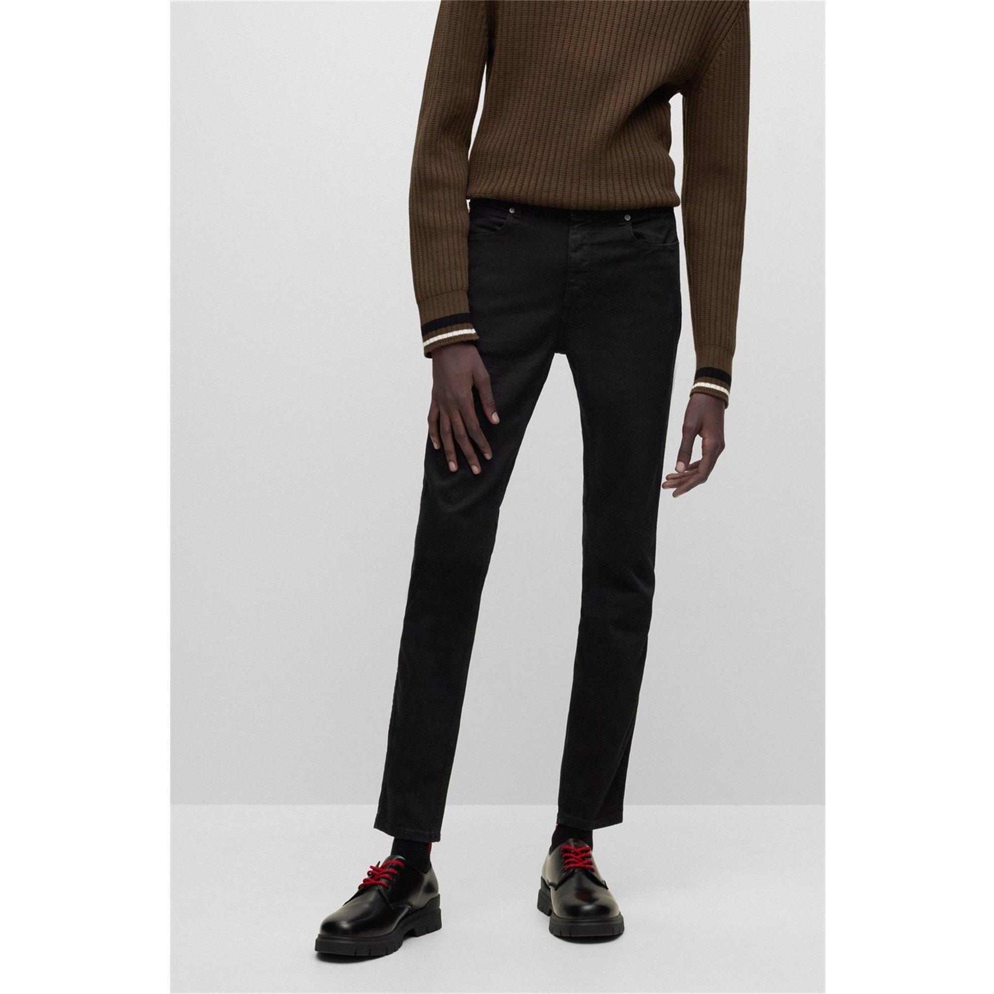 Black 001 - Hugo - 734 Extra Slim Fit Jeans - 2