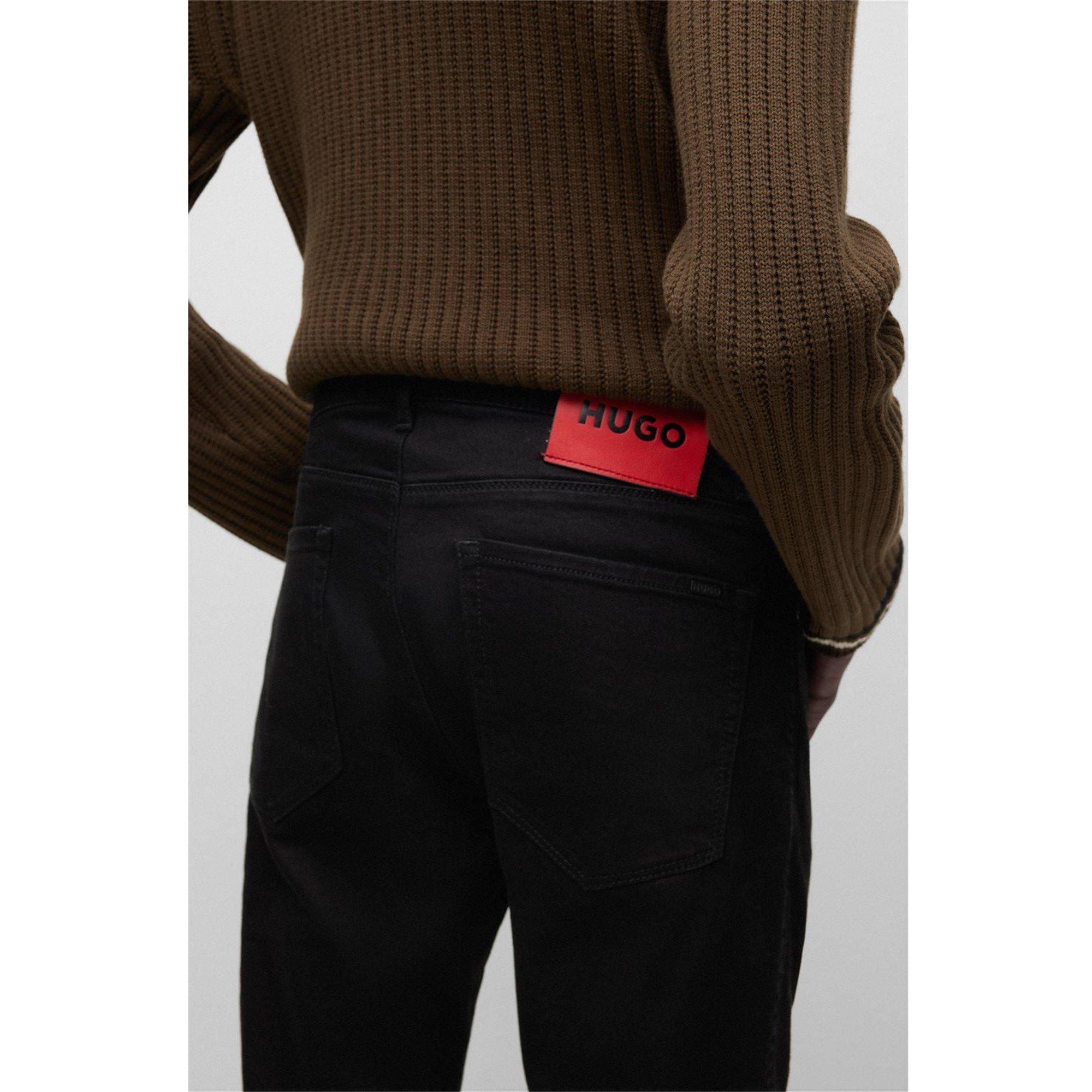 Black 001 - Hugo - 734 Extra Slim Fit Jeans - 4