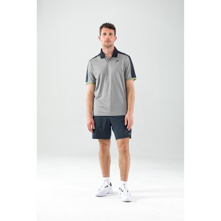 Gris/Marine/Lime - HEAD - Padel Tech Polo Shirt - 4