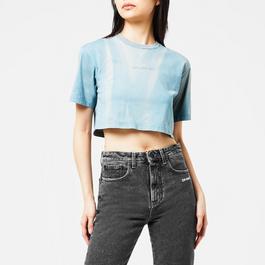 Off White Loundry Tie Dye Cropped Top