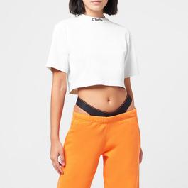 Heron Preston Ctnmb Cropped Cotton T Shirt