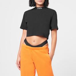 Heron Preston Ctnmb Cropped Cotton T Shirt