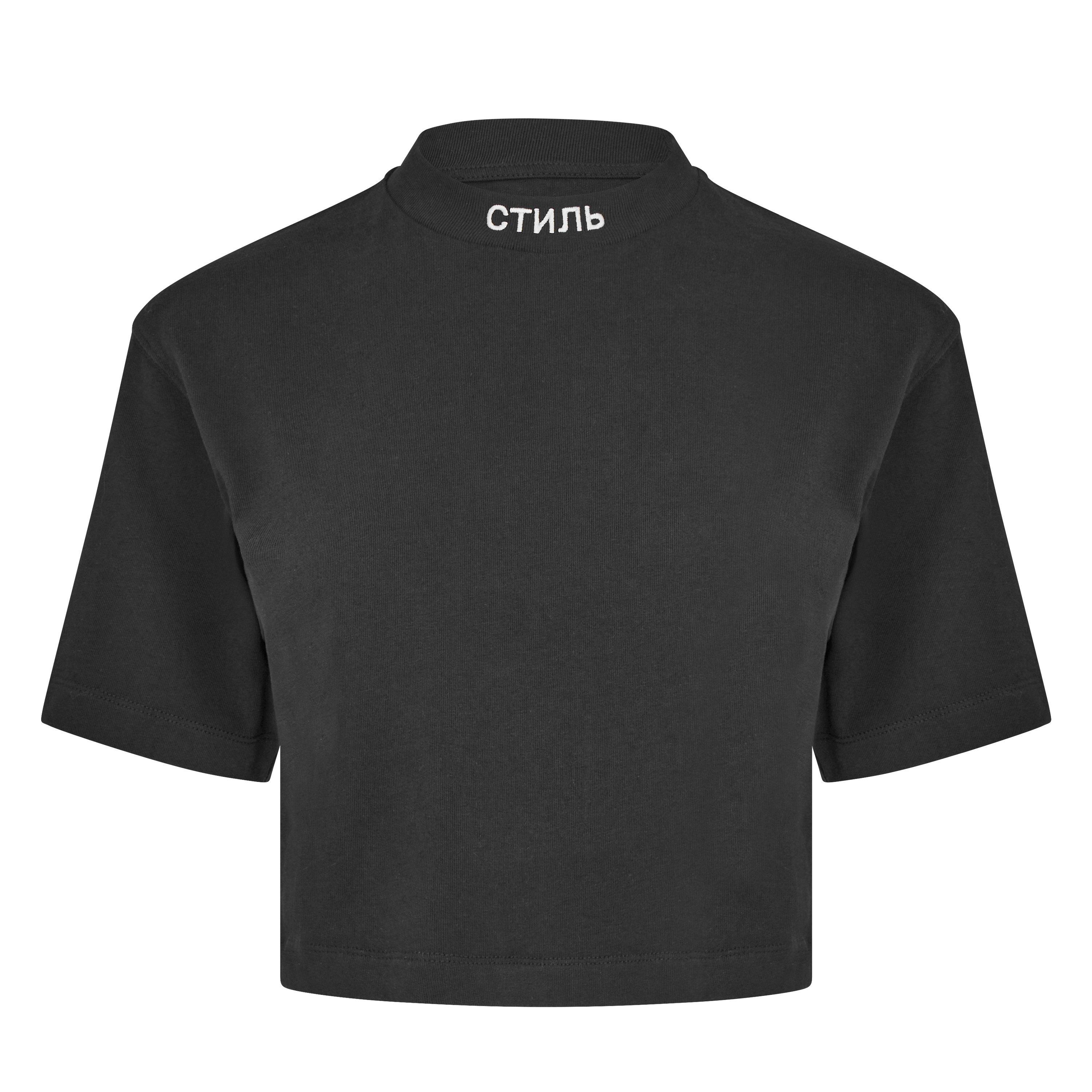 Blk 1001 - Heron Preston - Ctnmb Cropped Cotton T-Shirt - 5