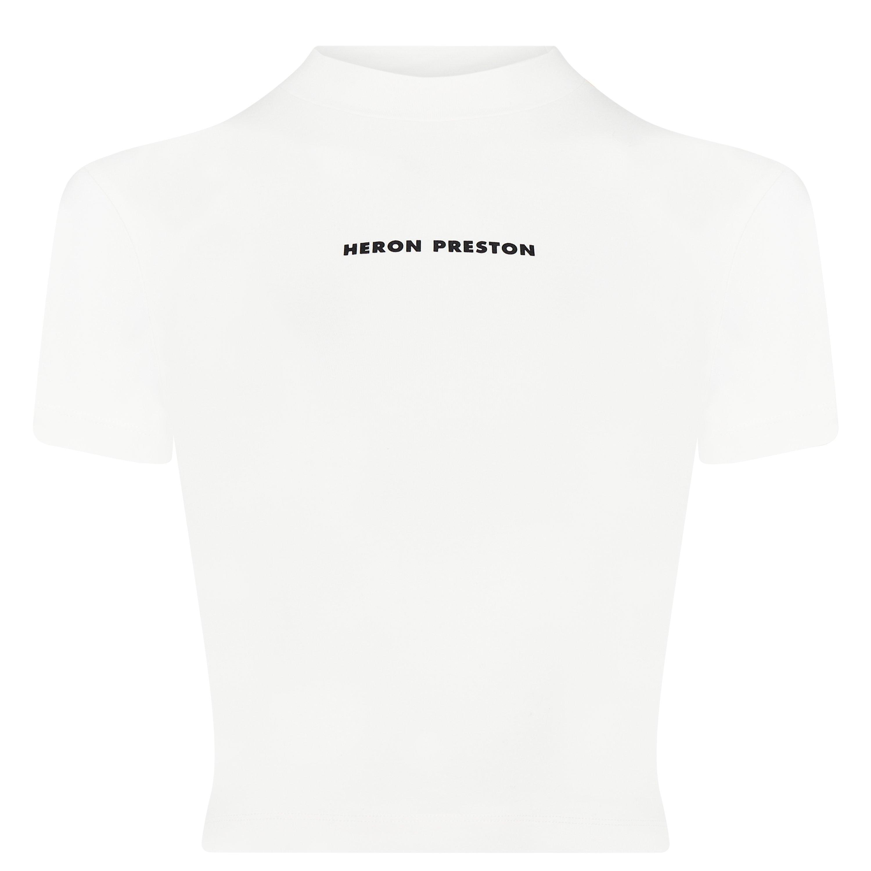 Wht 0110 - Heron Preston - Women's Logo Crop Top - 5