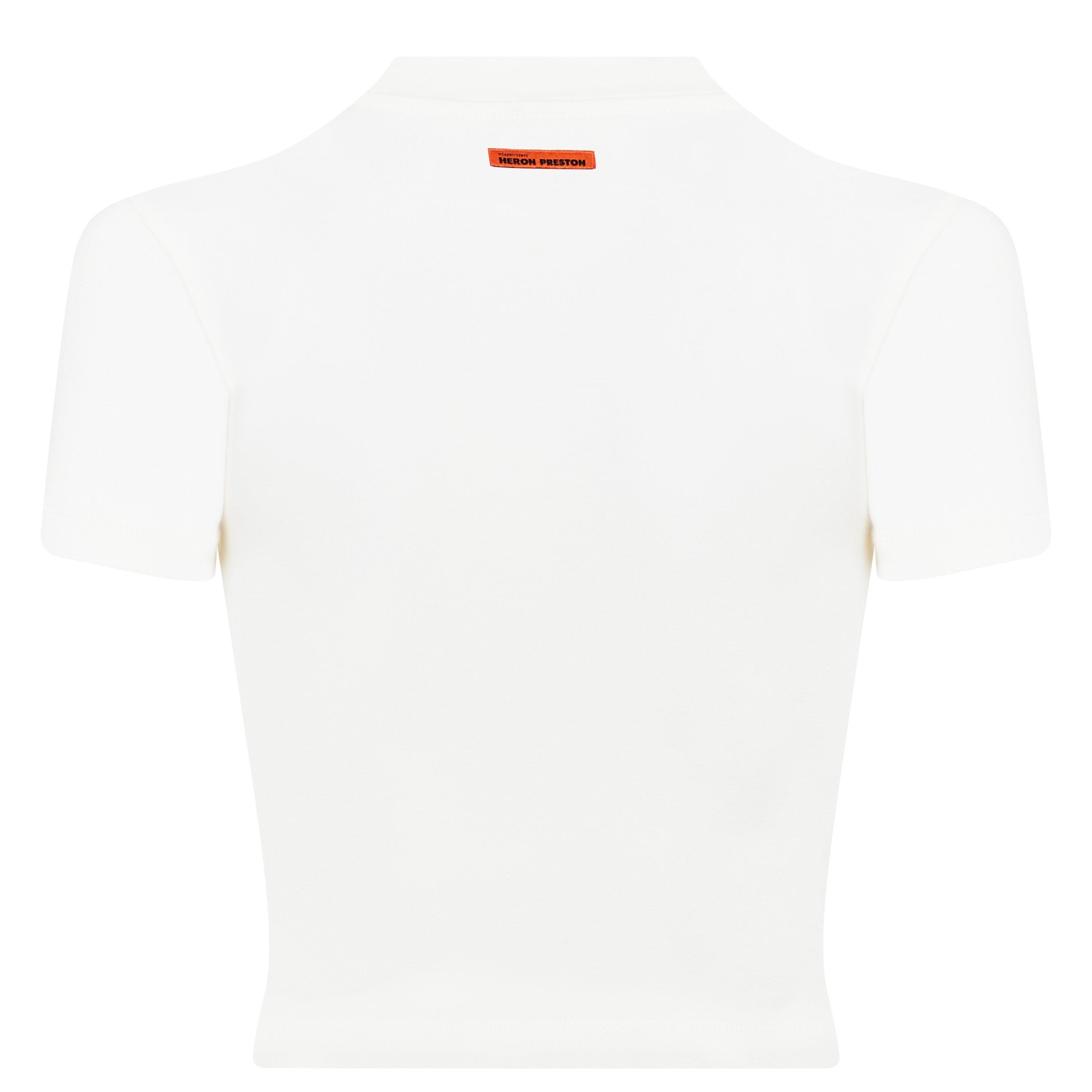 Wht 0110 - Heron Preston - Women's Logo Crop Top - 6