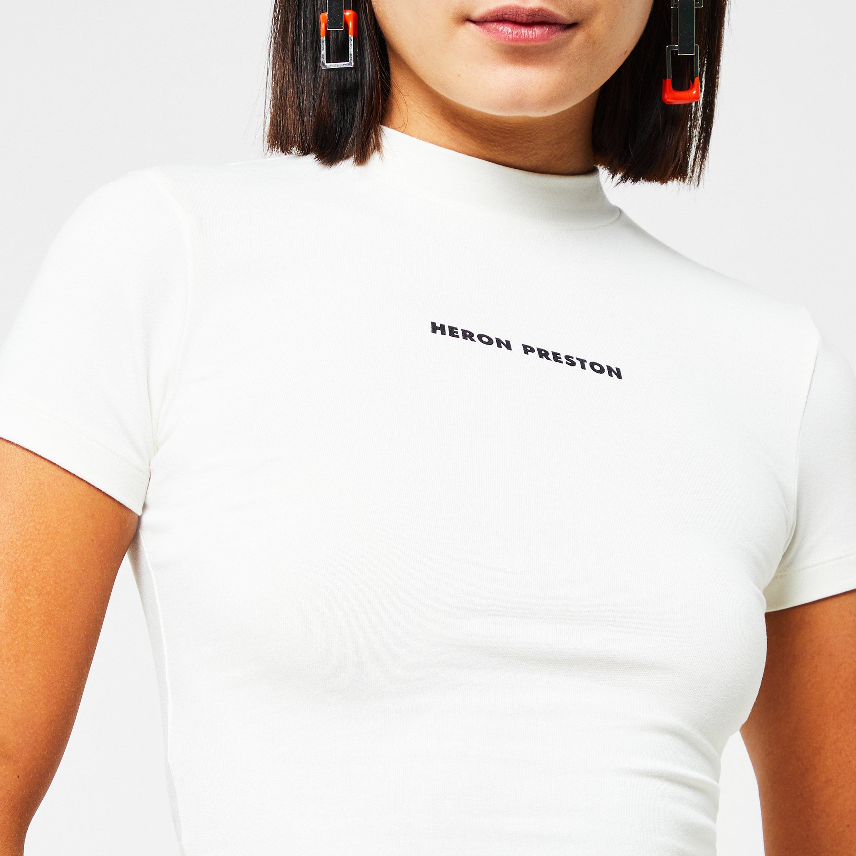 Wht 0110 - Heron Preston - Women's Logo Crop Top - 3