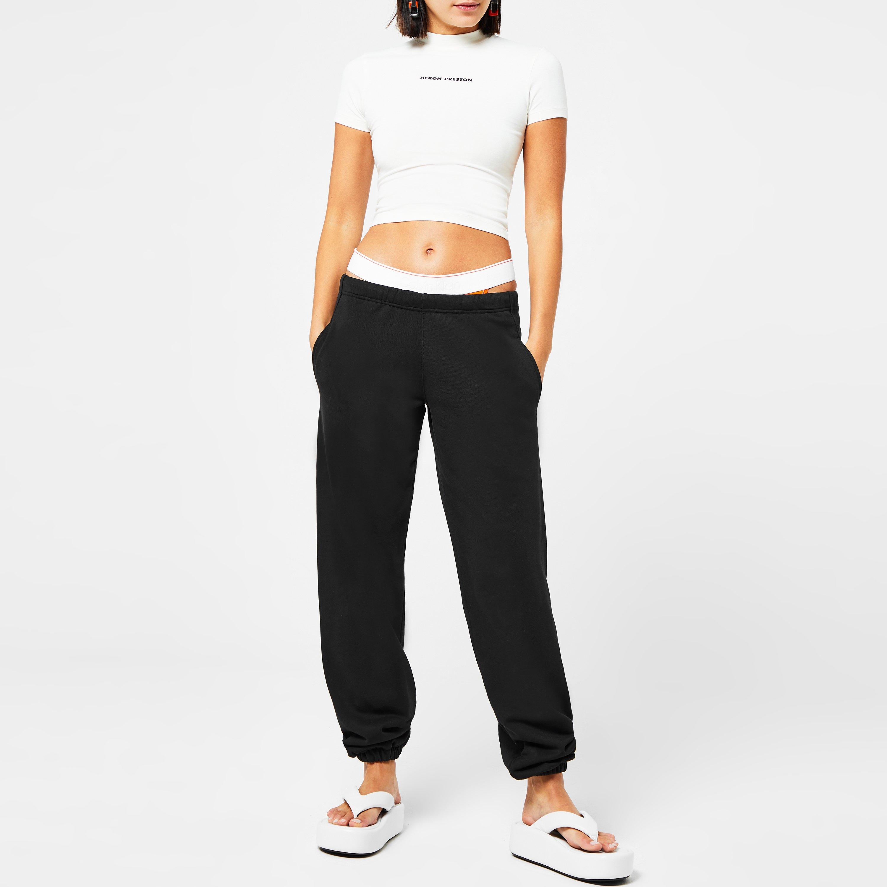 Wht 0110 - Heron Preston - Women's Logo Crop Top - 4