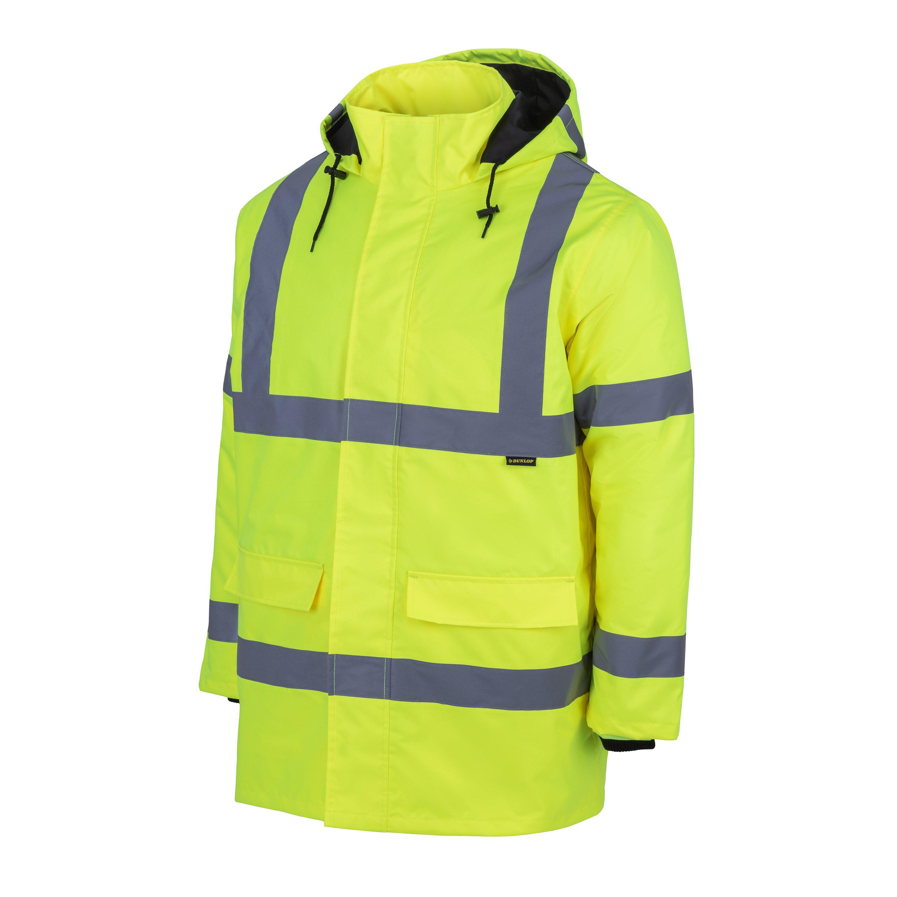 Gelb - Dunlop - Hi Vis Parka Mens - 3