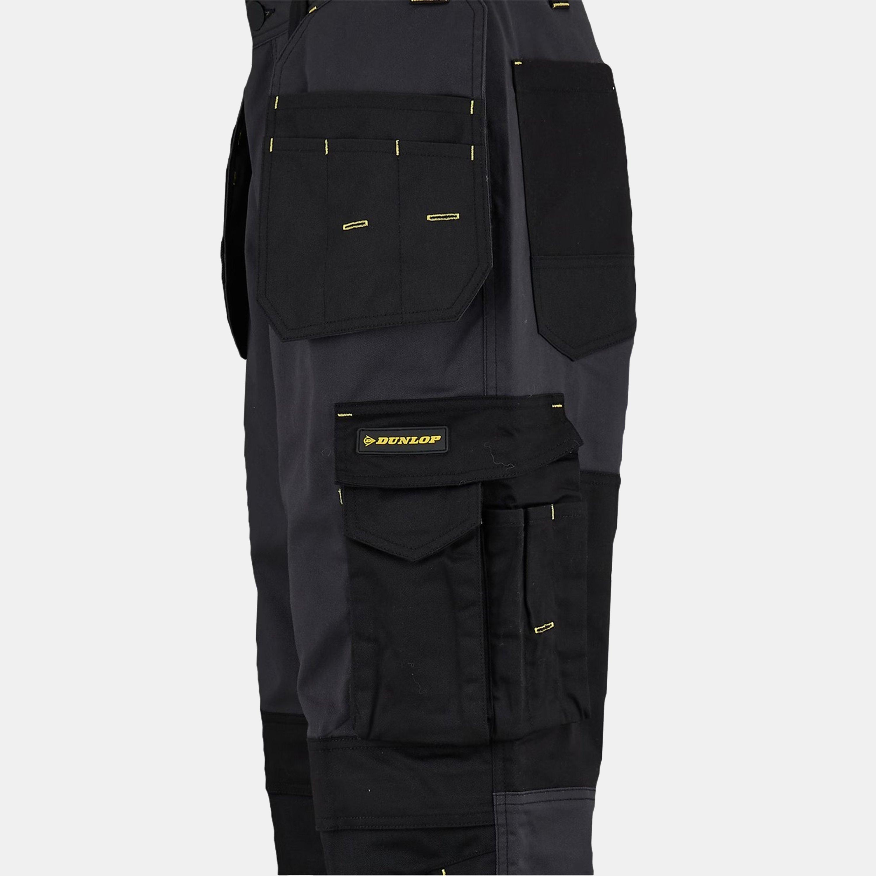 Charcoal/Black - Dunlop - On Site Work Trousers Mens - 4