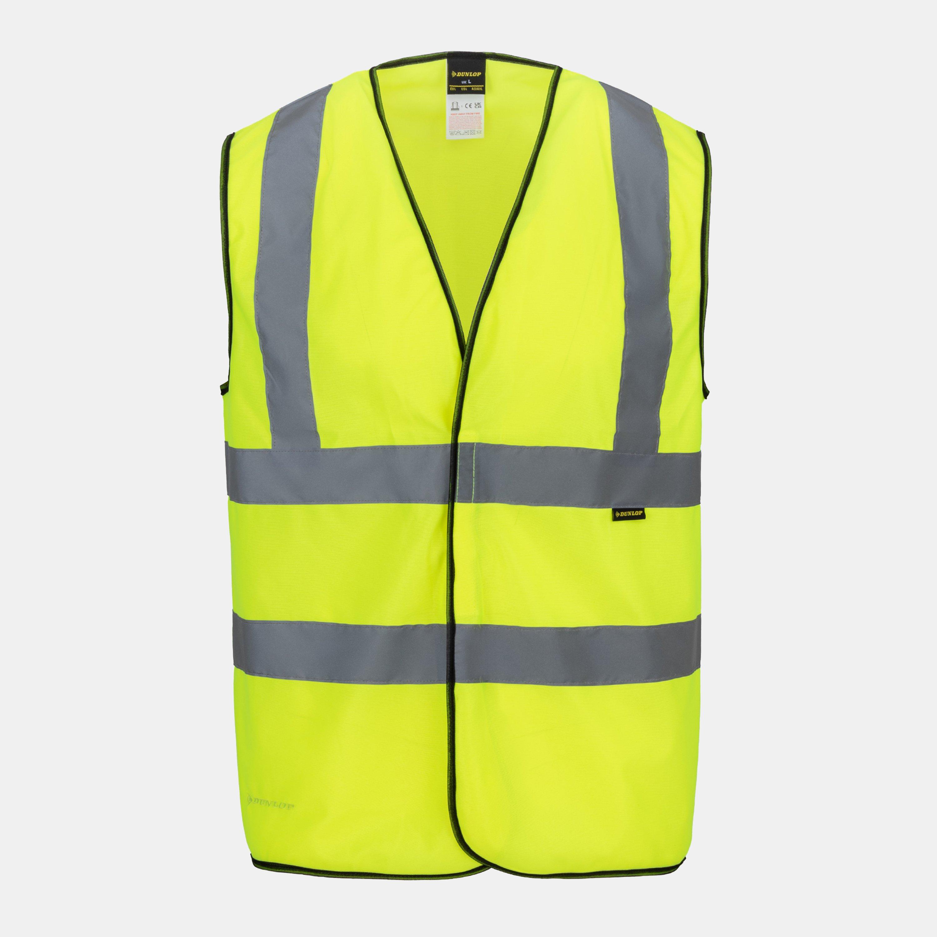 Yellow - Dunlop - Hi Vis Vest Adults - 1