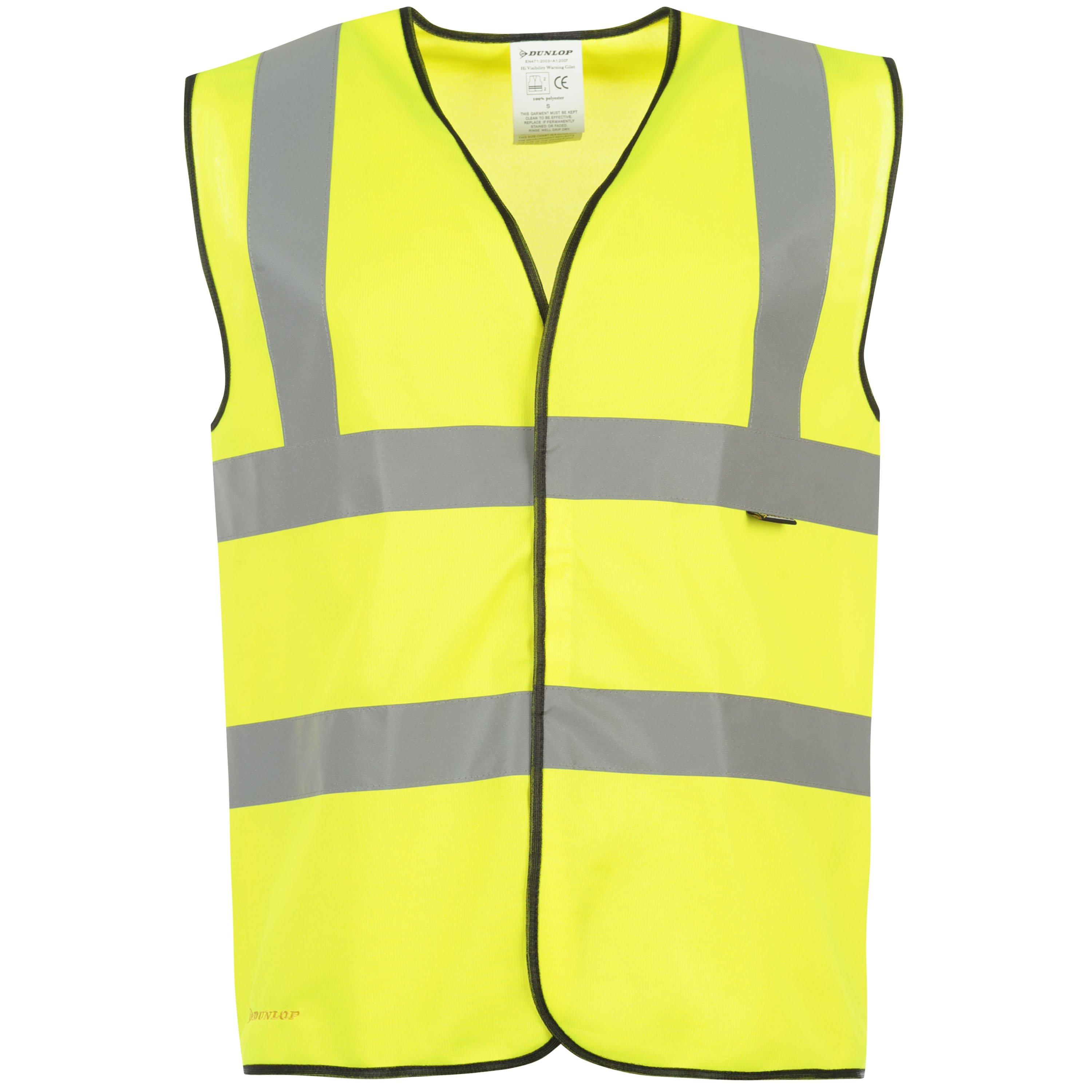 Yellow - Dunlop - Hi Vis Vest Junior