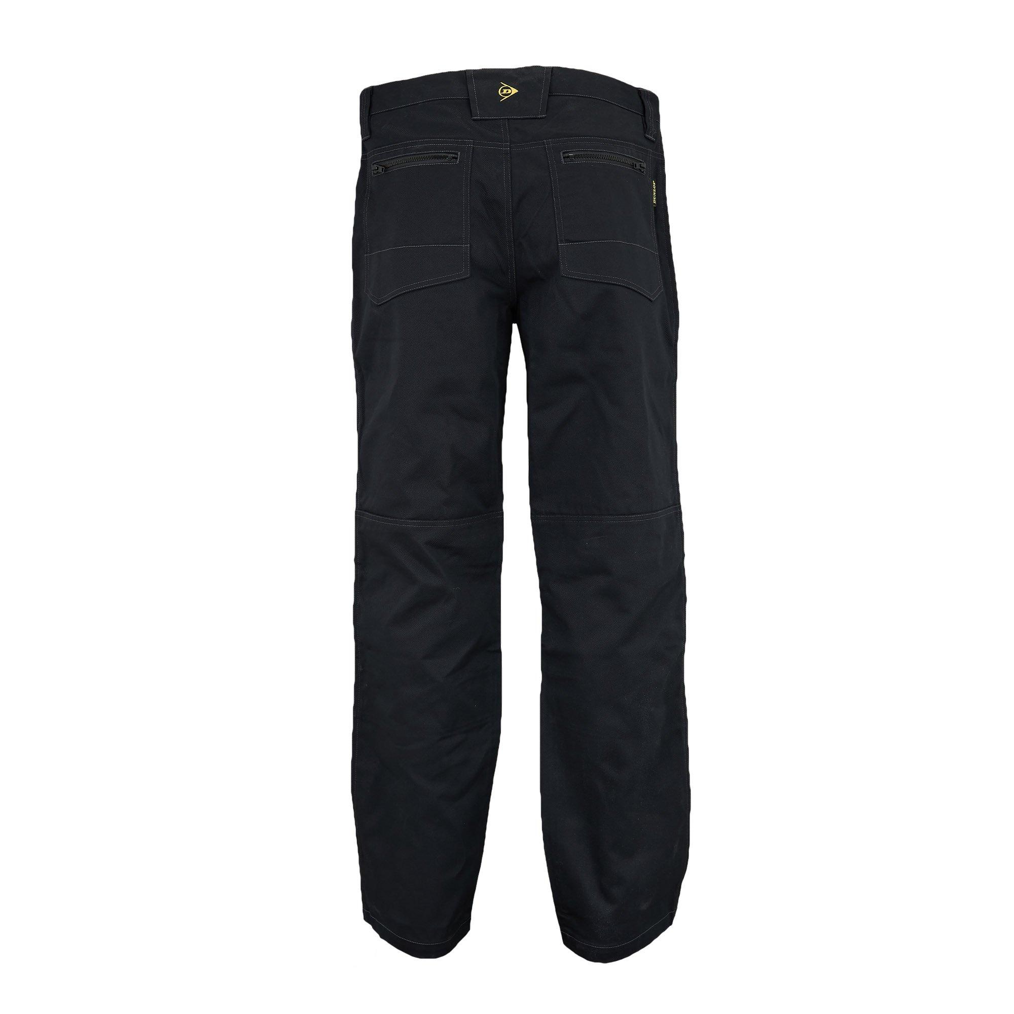 Black - Dunlop - Zipper Work Trousers Mens - 3