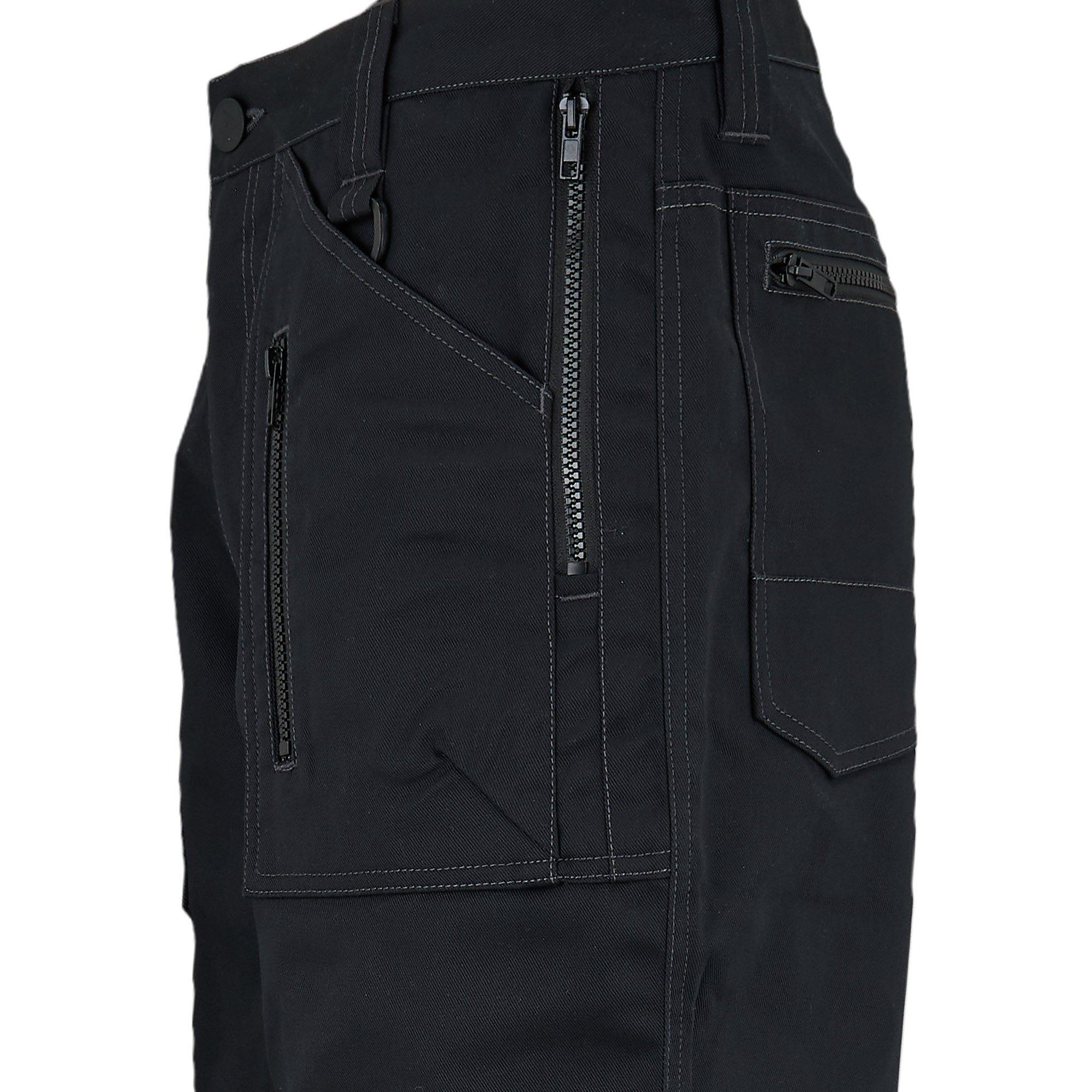 Black - Dunlop - Zipper Work Trousers Mens - 5