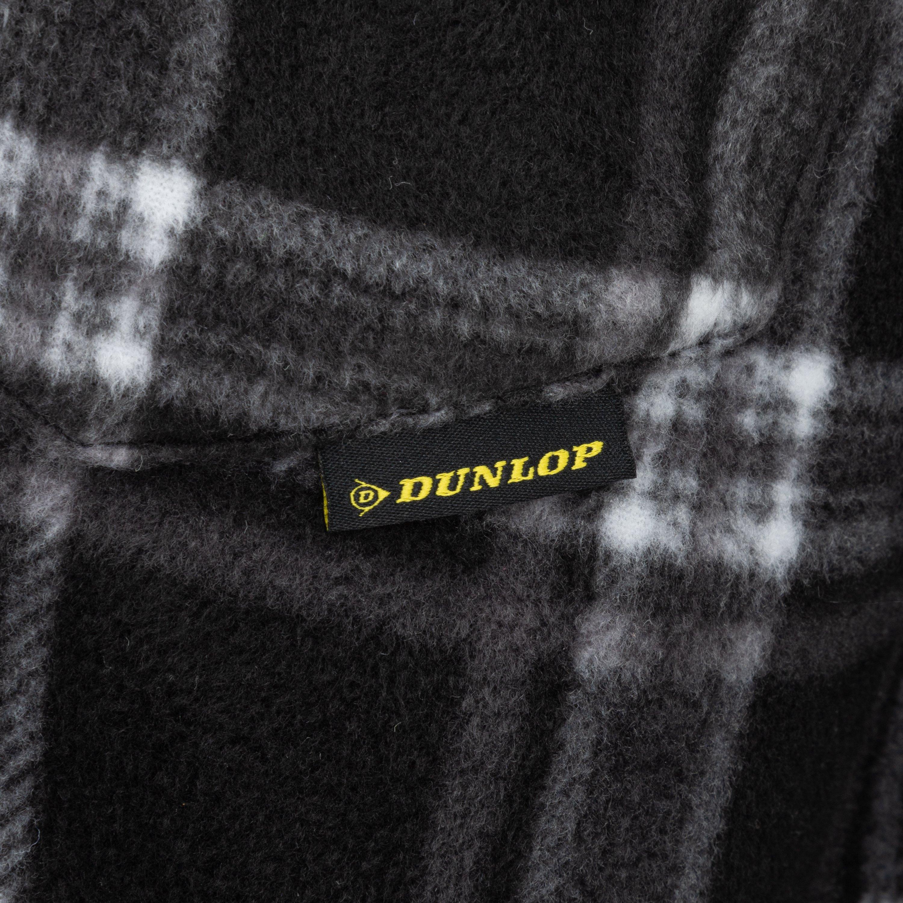 Crna - Dunlop - Full Zip Checked Hoodie Mens - 7
