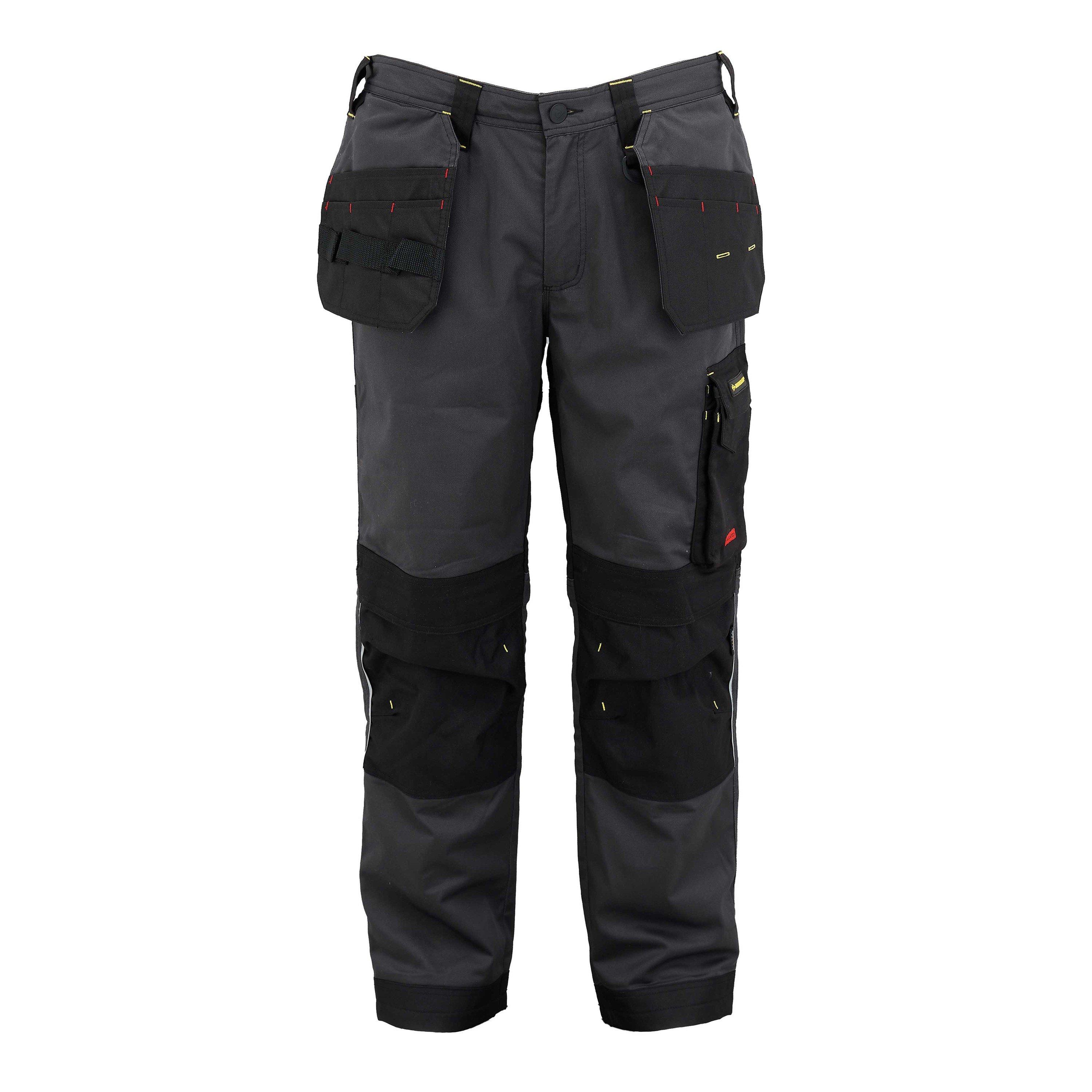 Charcoal/Black - Dunlop - On Site Winter Lined Workwear Trousers - 2