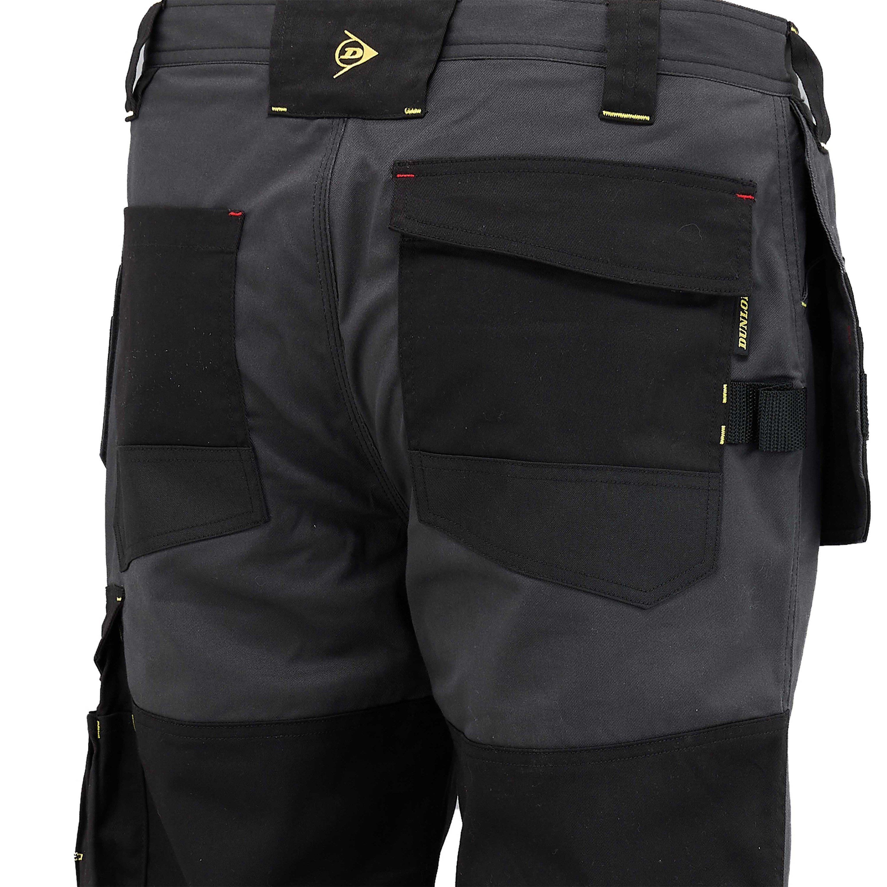 Charcoal/Black - Dunlop - On Site Winter Lined Workwear Trousers - 5