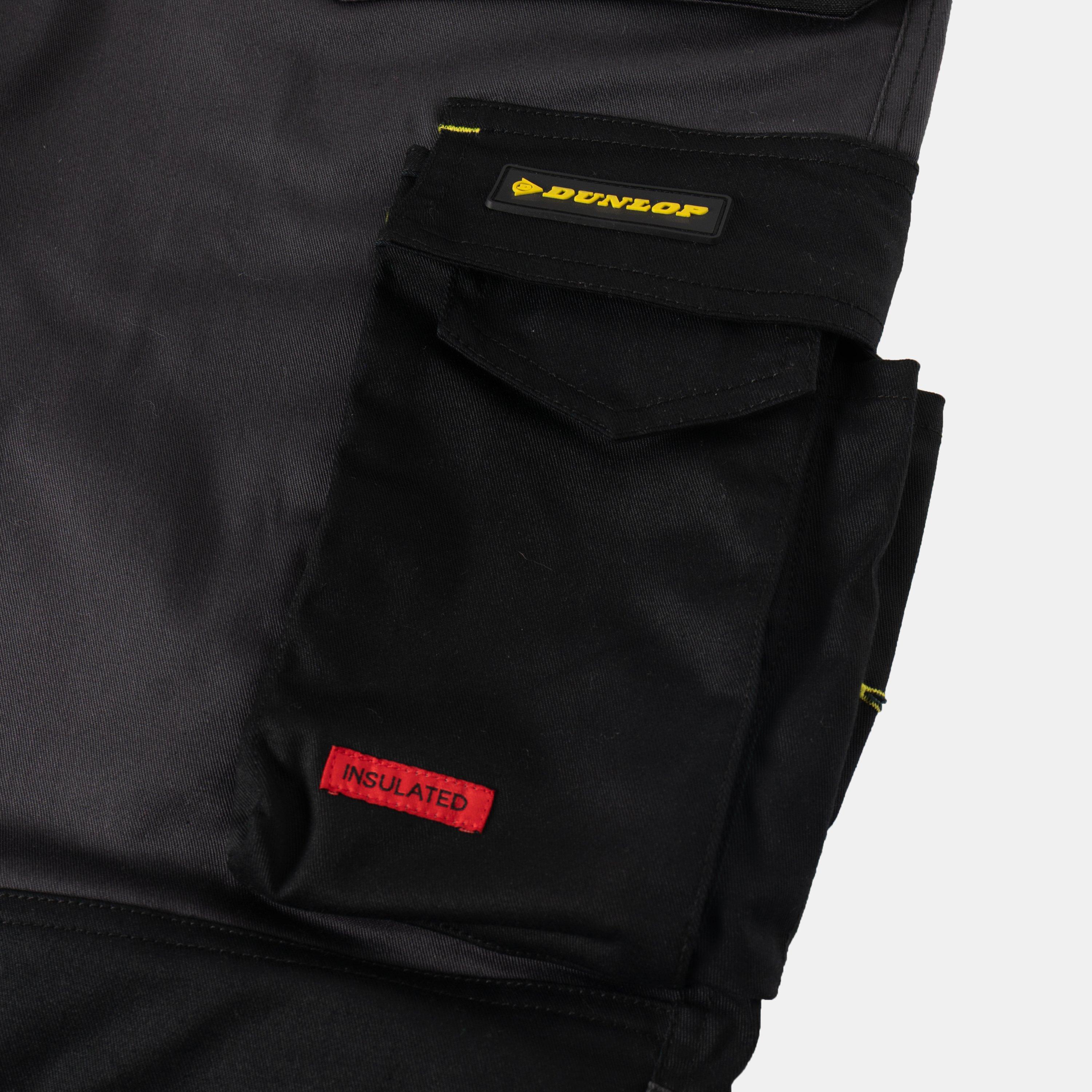 Charcoal/Black - Dunlop - On Site Insualted Workwear Trousers - 5