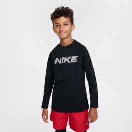 Nike Nike Pro Big Kids' (Boys') Dri-FIT Long-Sleeve Training Crewneck Top