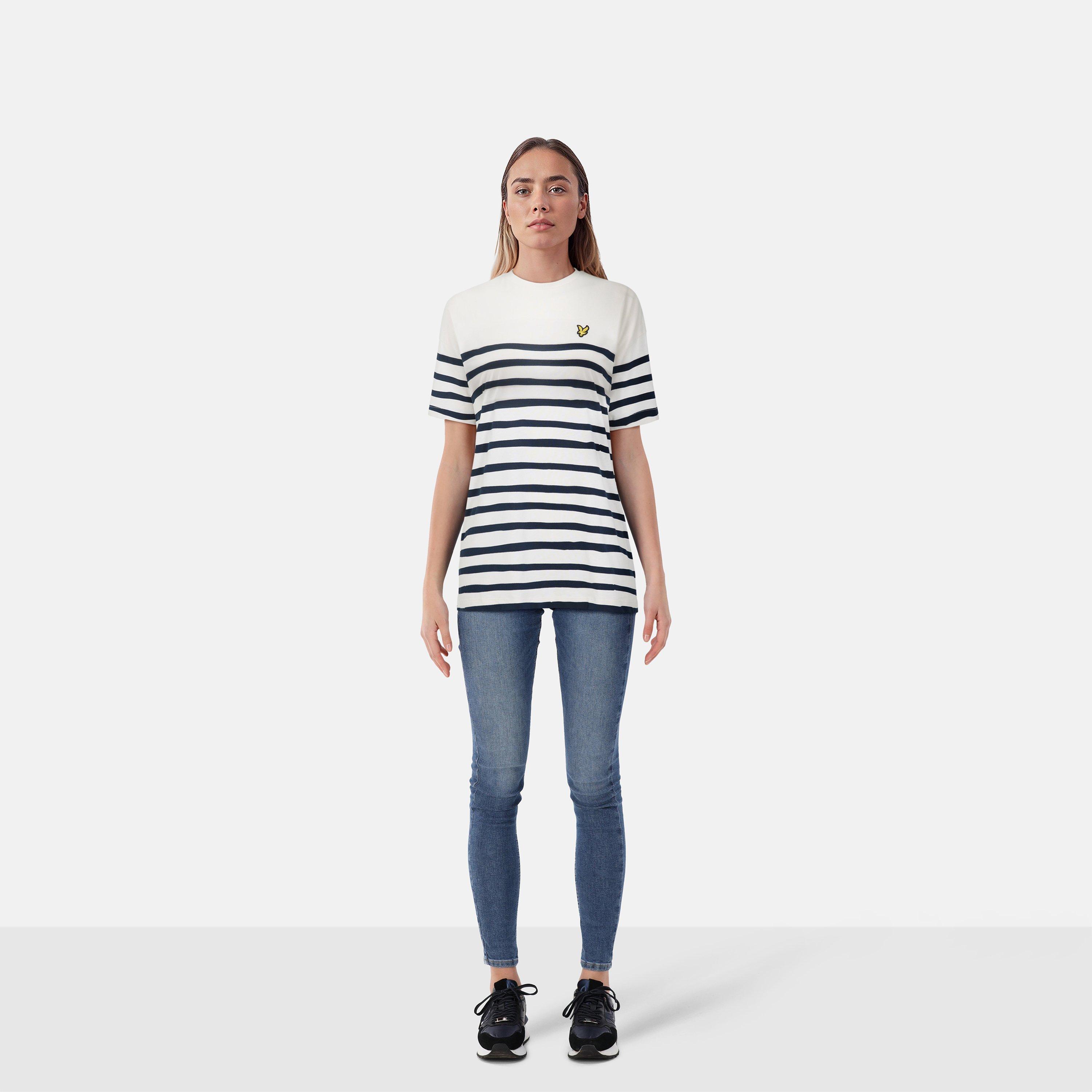 Pillow White/ D - Lyle and Scott - Women's C Breton Long-Sleeve T-Shirt - 6